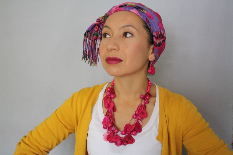 Pink Bombona Necklace Set